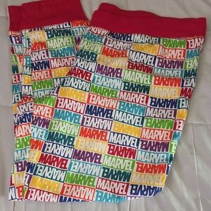 Marvel Multicolor Logo Print Pants Unisex Size XXL